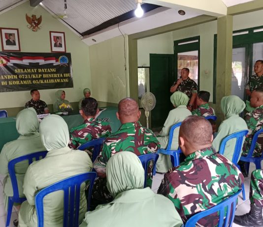Dandim Kulon Progo Laksanakan Kunjungan di Makoramil Kalibawang