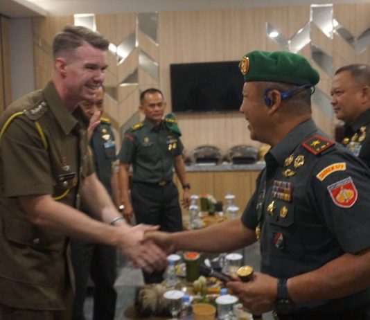 Penyambutan Kedatangan Kasad Australia di Bandara YIA Kulon Progo