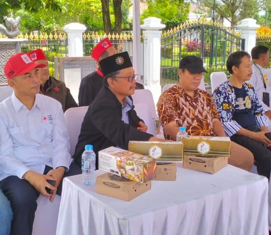 Komandan Lanud Adisutjipto di wakili mayor Suhardi. S. Pd menghadiri acara Pencak Silat, Pawai Akbar di Titik Nol Yogyakarta