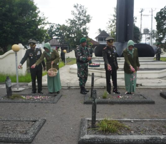 Kodim 0731/Kulon Progo Ziarah Nasional Memperingati HUT Ke-80 TNI