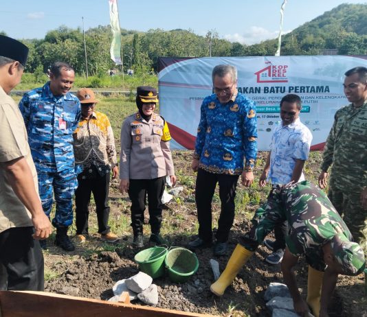 Babinter Lanud Adisutjipto Laporkan Dukungan dalam Groundbreaking Koperasi Merah Putih di Bantul