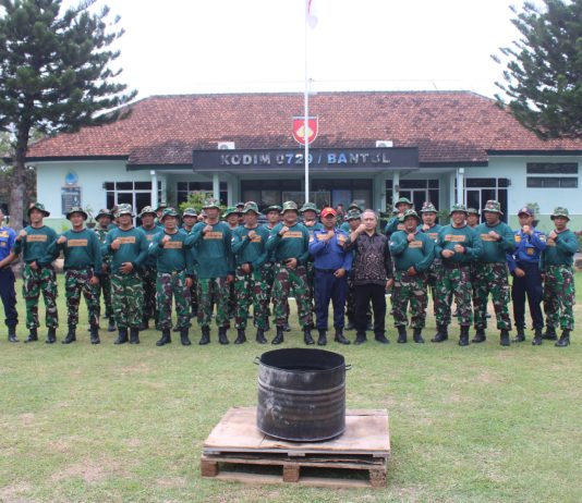 Kodim 0729/Bantul Ikuti Pelatihan Penanggulangan Bencana