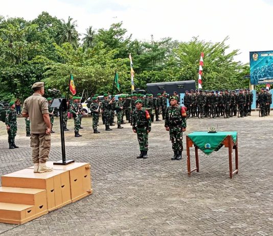 Upacara Serah Terima Tonting Yudha Wastu Pramuka Jaya Etape VIII
