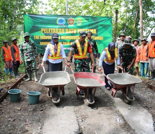 Upacara Pembukaan TMMD Sengkuyung Tahap I Tahun 2026 Digelar di Piyungan