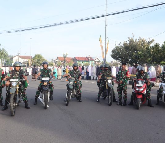 Anggota Kodim 0729/Bantul Laksanakan Patroli Amankan Hari Raya Idul Fitri 1446 H
