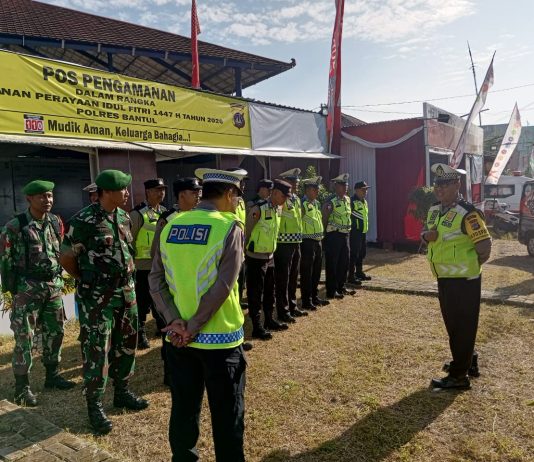 Pengamanan Arus Mudik Lebaran di Pos PAM Klangon Sedayu Berjalan Aman dan Lancar