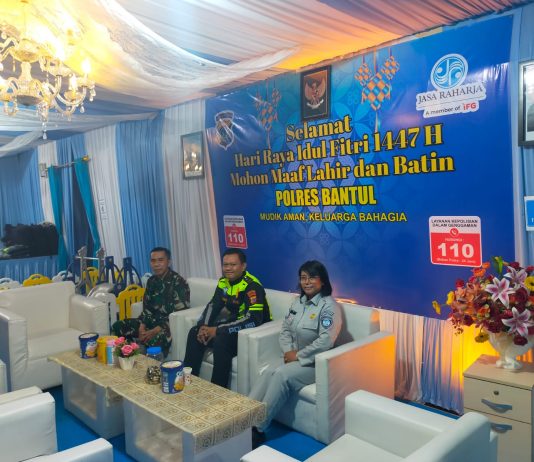 Pengamanan Idul Fitri di Pos Pelayanan Terpadu Druwo Berjalan Tertib dan Lancar