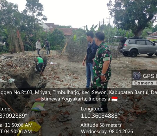 Pembangunan KDKMP Timbulharjo Masuki Tahap Penyetingan Footplate