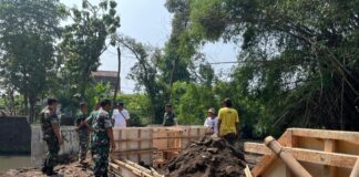 Progres Pembangunan Jembatan Garuda di Manding Terus Berlanjut