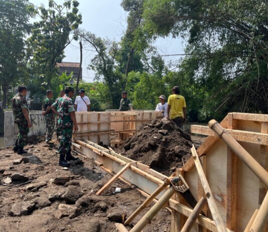 Progres Pembangunan Jembatan Garuda di Manding Terus Berlanjut