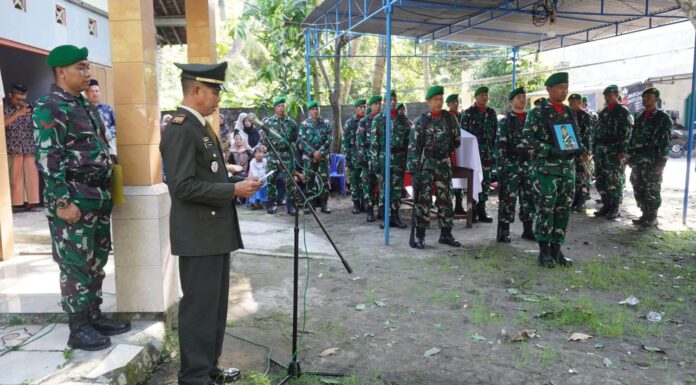 Pemakaman Secara Militer Almarhum Sertu Purn Subari