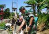 Satukan Tenaga, Wujudkan Asa: Kodim 0706/Temanggung Percepat Pembangunan Jembatan Garuda