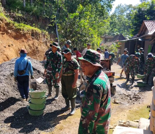 TMMD Sengkuyung Tahap II Kodim 0729/Bantul Mulai Pembangunan Infrastruktur di Muntuk