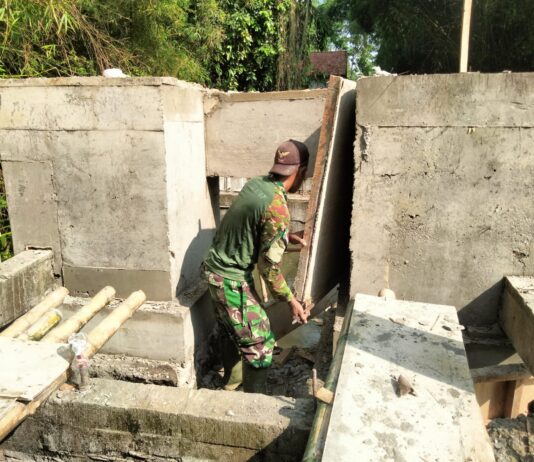 Progres Pembangunan Jembatan Garuda di Dusun Santan Masuki Tahap Finishing
