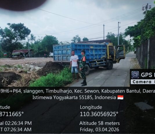 Babinsa Kodim 0729/Bantul Laksanakan Kegiatan Pembangunan KDKMP di Timbulharjo