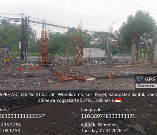 Pembangunan KDKMP Wonokromo Pleret Terus Berjalan