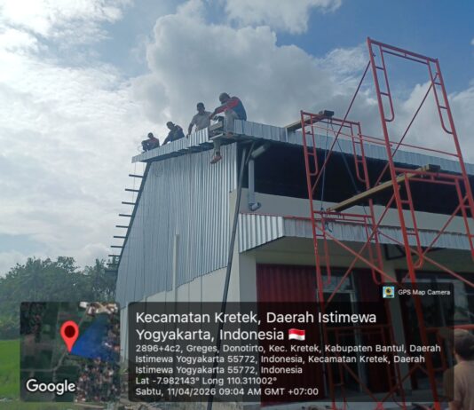 Pembangunan KDKMP Donotirto Terus Digenjot dengan Pekerjaan Listrik dan Finishing