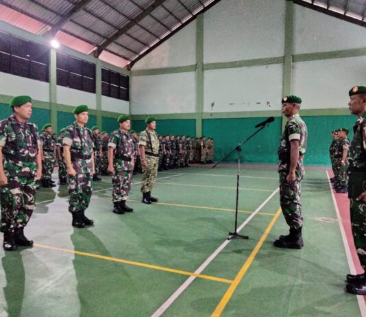 Anggota Kodim 0729/Bantul Laksanakan Apel Siaga Monitoring May Day