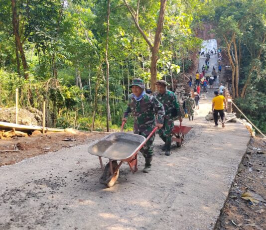 TMMD Sengkuyung Tahap II Kodim 0729/Bantul Percepat Pembangunan Infrastruktur di Muntuk