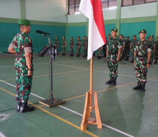 Dandim 0729/Bantul Pimpin Pelepasan Kapten Inf Triyanto dan Sambut Danramil 12/Pundong Baru