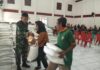 Babinsa Potorono Dampingi Penyaluran Bantuan Sosial