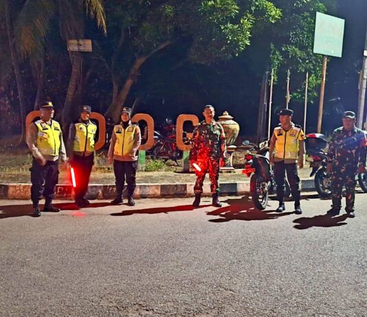 Babinsa Gilangharjo Laksanakan Pengamanan Malam Takbiran Idul Adha 1447 H