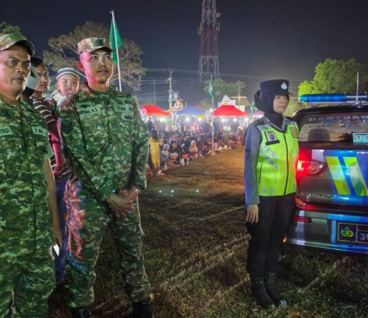 Danramil Pleret Hadiri dan Amankan Gema Takbir Idul Adha 1447 H