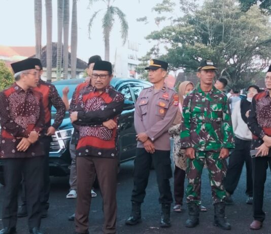 Kodim 0729/Bantul Turut Amankan dan Dampingi Pemberangkatan Jemaah Haji Bantul