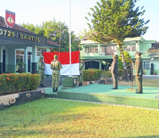 Kodim 0729/Bantul Gelar Upacara Hari Lahir Pancasila 2026