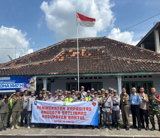 Babinsa Argorejo Hadiri Peningkatan Kapasitas Linmas Kalurahan
