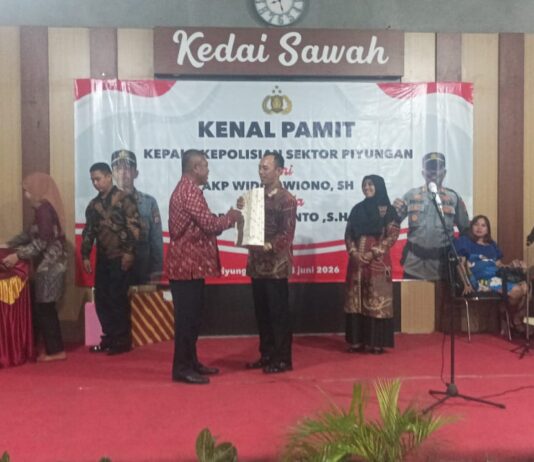 Danramil 08/Piyungan Hadiri Acara Kenal Pamit Kapolsek Piyungan