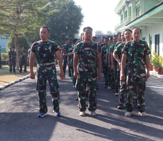 Binsat Kodim 0729/Bantul Tingkatkan Kebugaran dan Profesionalisme Prajurit