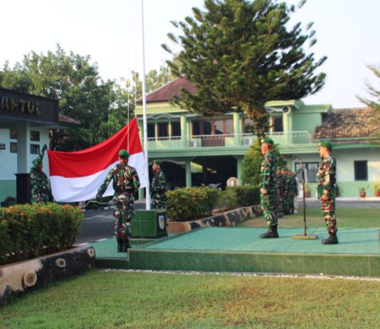 Kasdim Kodim 0729/Bantul Pimpin Upacara 17-an, Teguhkan Disiplin dan Jiwa Nasionalisme Prajurit