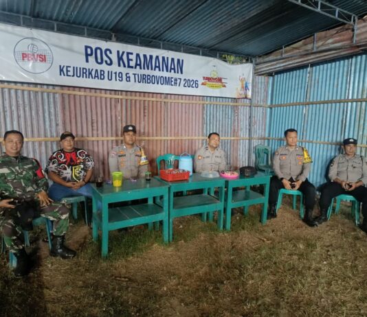 Kejurkab Voli 2026 di Metuk Berlangsung Meriah, Babinsa Pastikan Situasi Kondusif