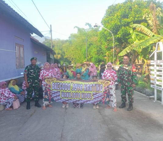 Sinergi TNI dan Masyarakat Sukseskan Wiwitan Padi di Wanujoyo Kidul