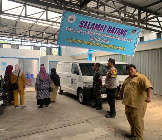 Babinsa Donotirto Dukung Verifikasi Lapangan Lomba Kalurahan Tingkat DIY 2026