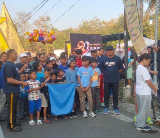 Semarak HUT Ke-80 Polri, Danramil Pajangan Meriahkan Jalan Sehat Bersama Warga
