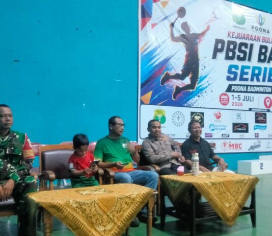 Semangat Sportivitas Warnai Grand Final PBSI, Babinsa Guwosari Turut Beri Dukungan