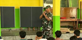 Babinsa Banguntapan Tanamkan Jiwa Nasionalisme dan Disiplin kepada Siswa SMPN 2 Banguntapan