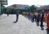 Babinsa Bangunharjo Tanamkan Disiplin dan Jiwa Kebangsaan di MTsN 1 Bantul
