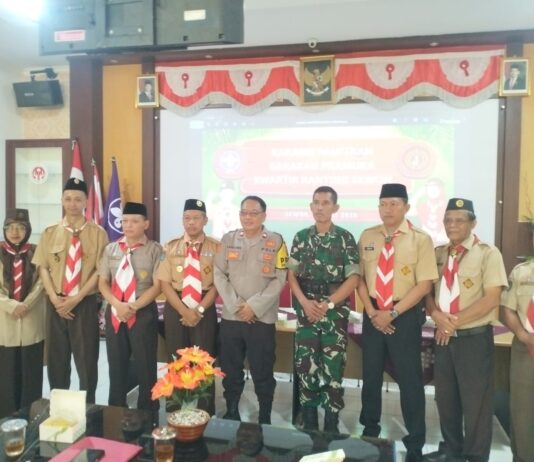 Karang Pamitran Pramuka Resmi Dibuka, Wadanramil Sewon Teguhkan Sinergi Pembinaan Pemuda