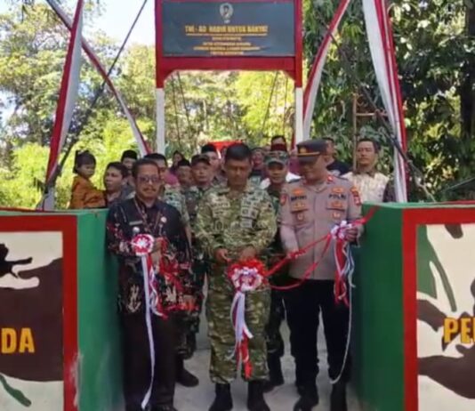 Peresmian Empat Jembatan Merah Putih Garuda di Bantul, Danrem 072/PMK: Akses Mobilitas Masyarakat Semakin Mudah dan Lancar