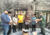 Danramil Sewon Bersama Kapolsek Salurkan Bantuan untuk Korban Kebakaran di Panggungharjo